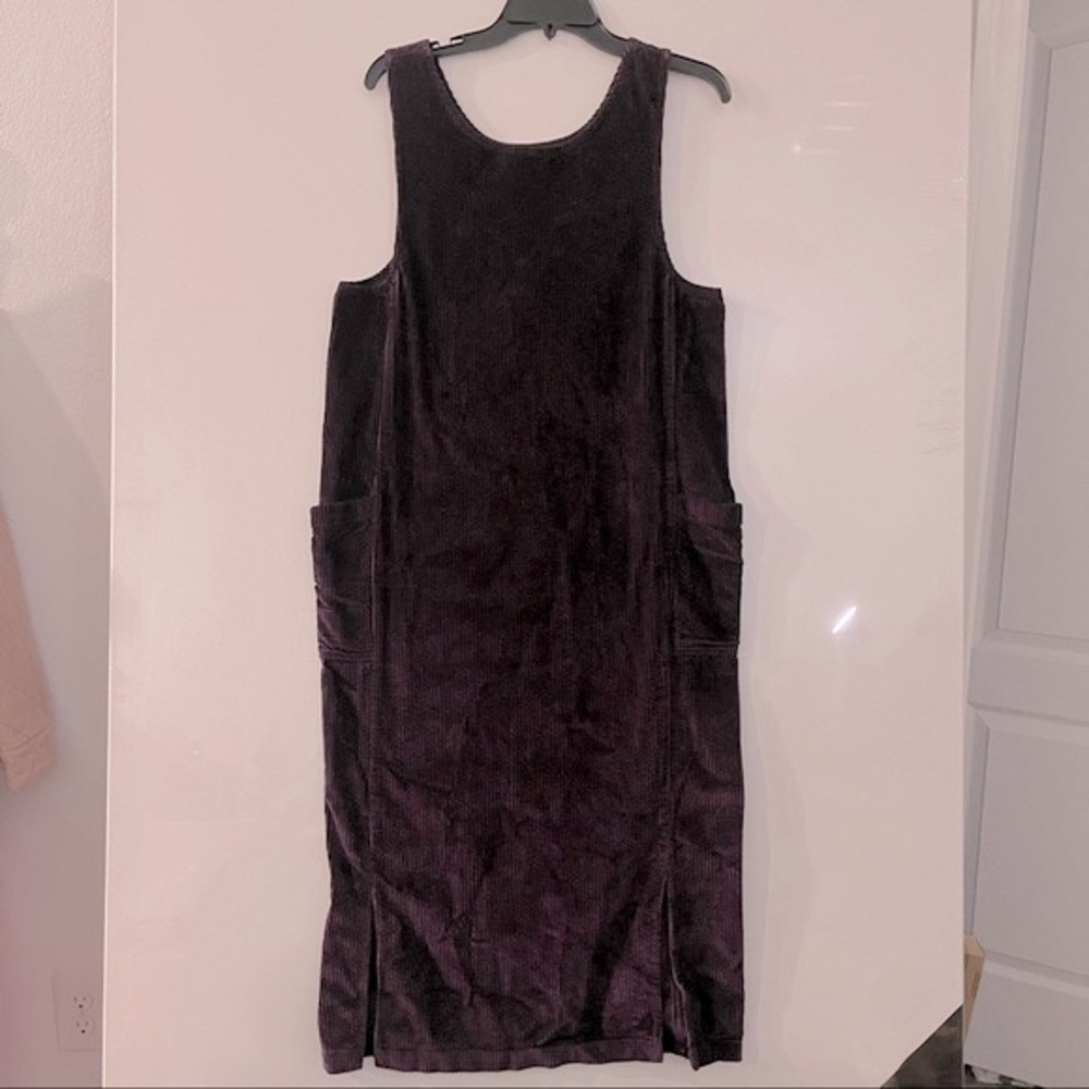 Vintage Giorgio Sant’ Angelo Purple/eggplant Corduroy Romper Dress size 6